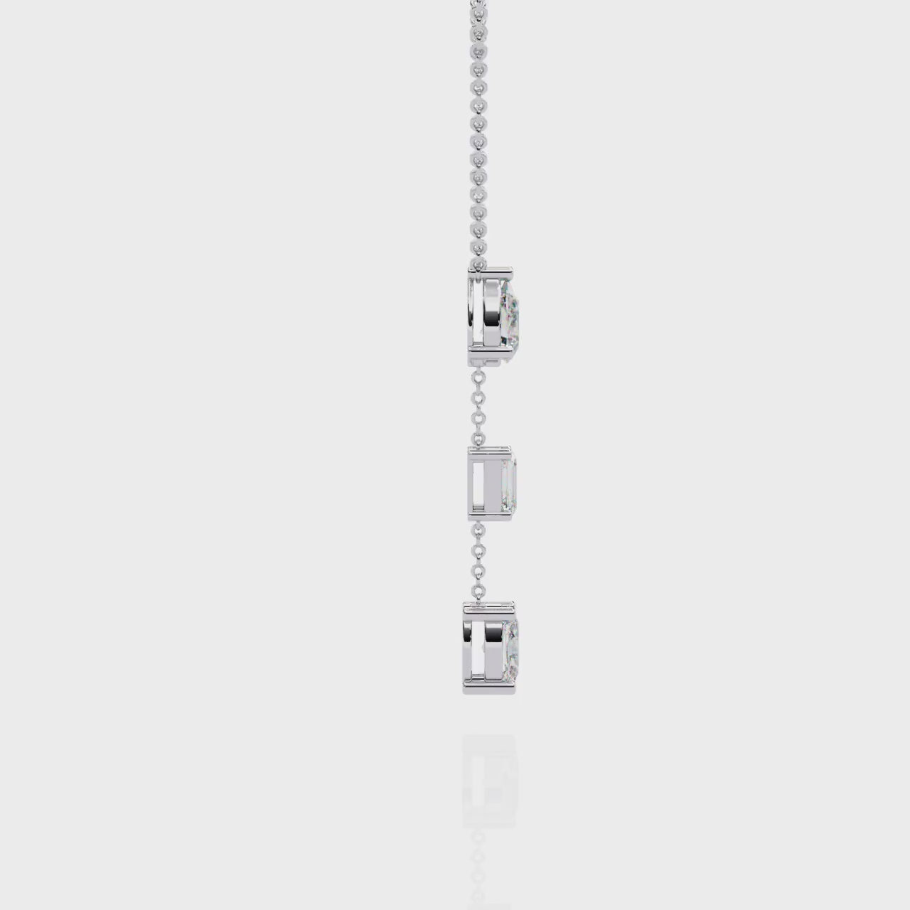 Celestial Cascade Diamond Drop Necklace